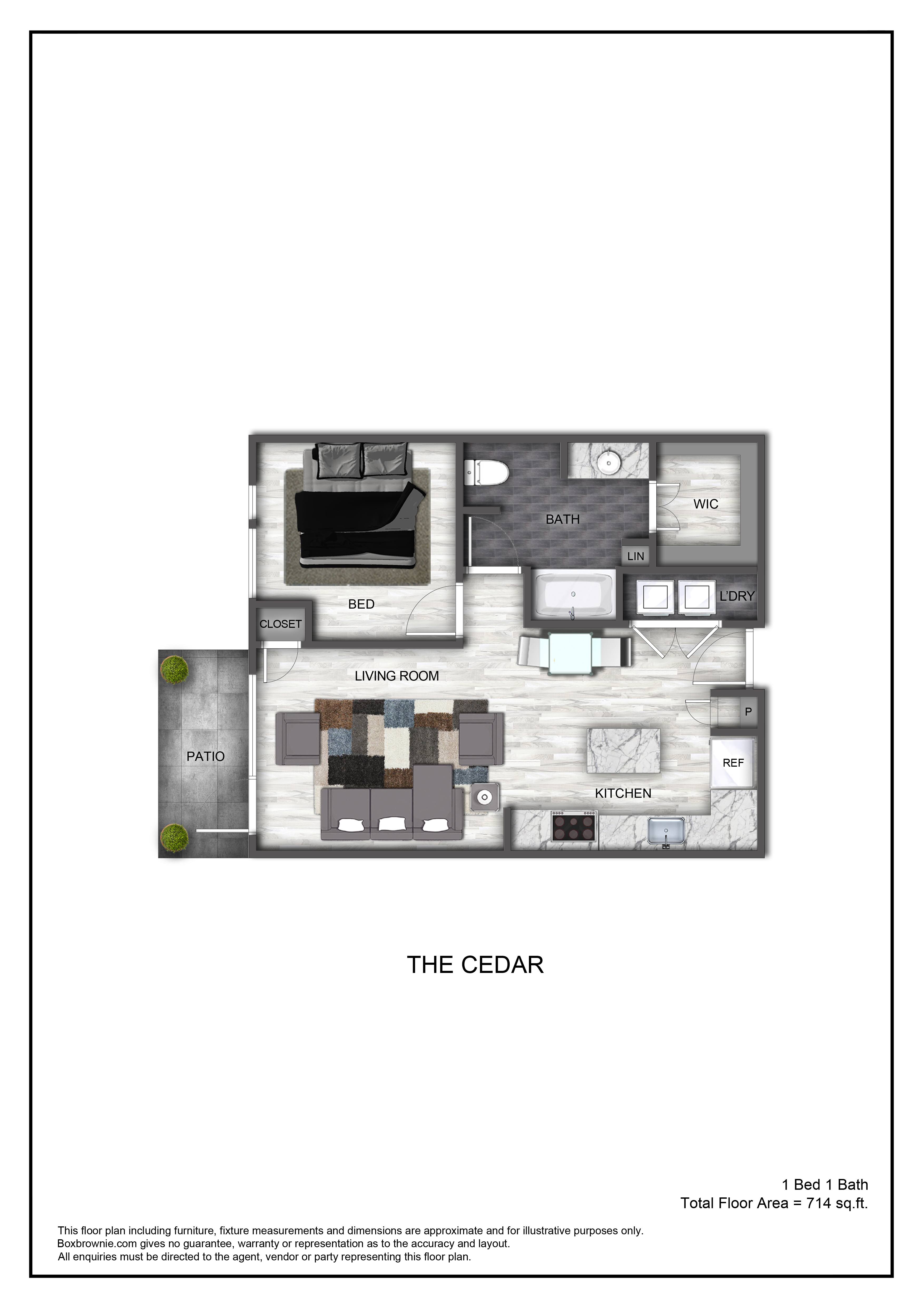 Floor plan layout diagram for A3